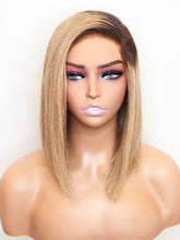 Brooklyn Hair Ombre Ash Blonde 5x5 HD Pre-Cut Lace Glueless Bob Style Wig Bob Style 10" / Ombre Ash Blonde / Side C Part